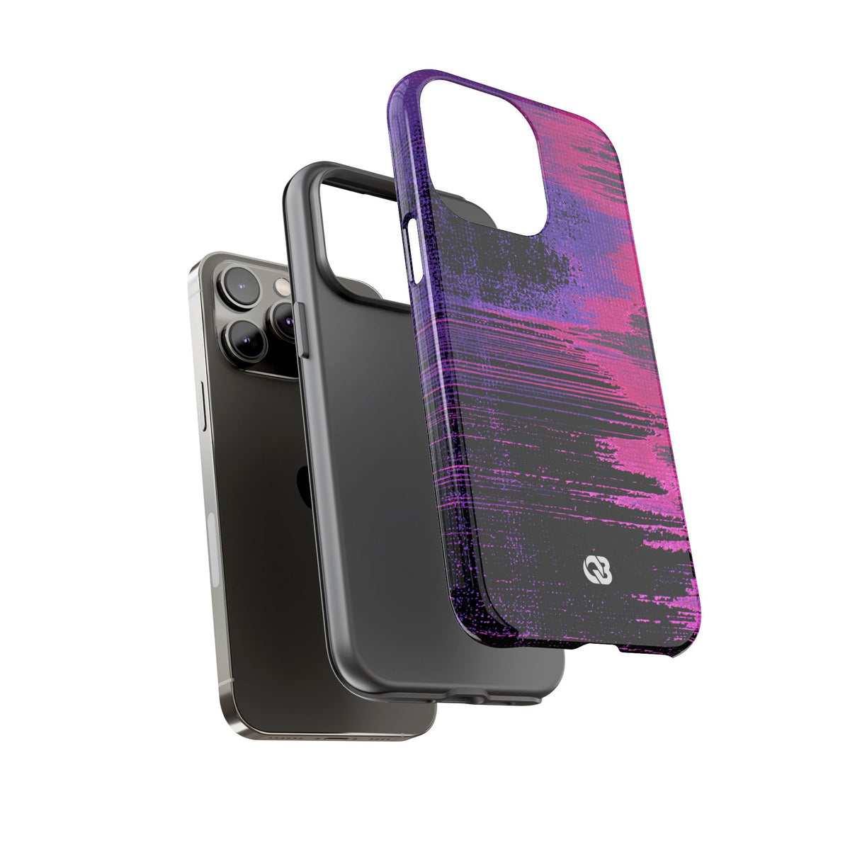 Neon Signal Shift · Tough Phone Case for iPhone · Purple
