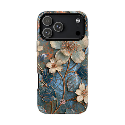 Gilded Blossom Reverie · Tough 2.0 Magnetic Phone Case for iPhone · Teal