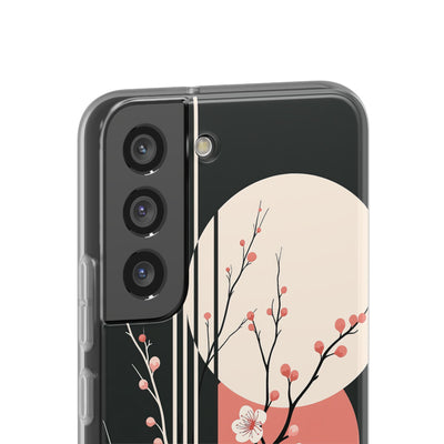 Black Lite Phone Case for Samsung - Kyoto Midnight Blossom