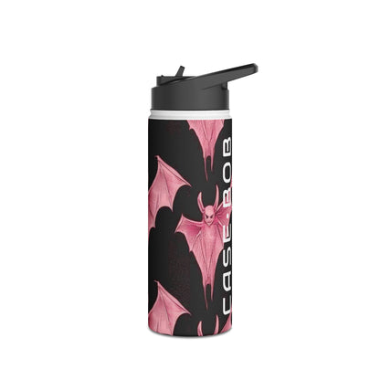 Pink Batwave - Stainless Steel Water Bottle