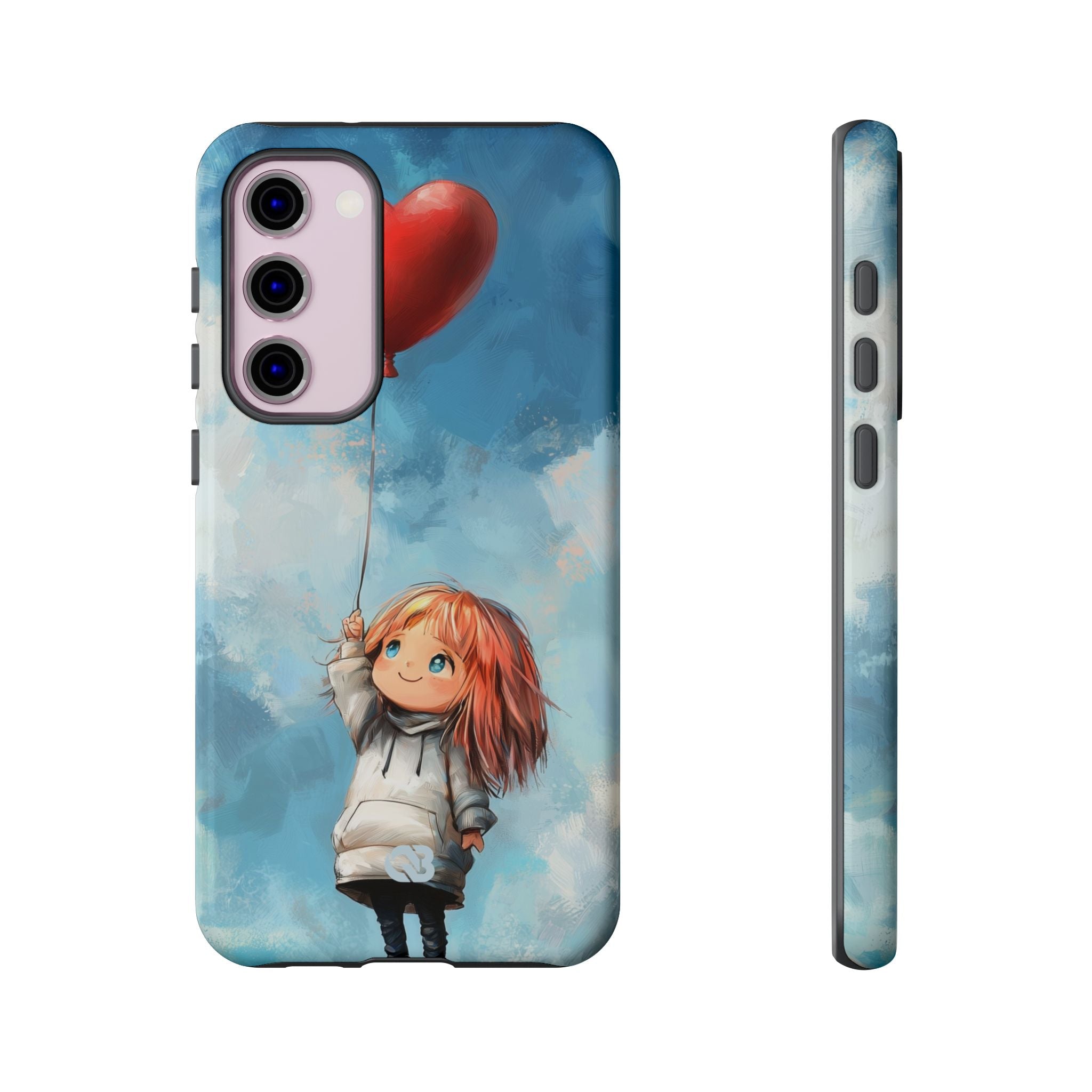 Crimson Heart Sky · Tough Phone Case for Samsung