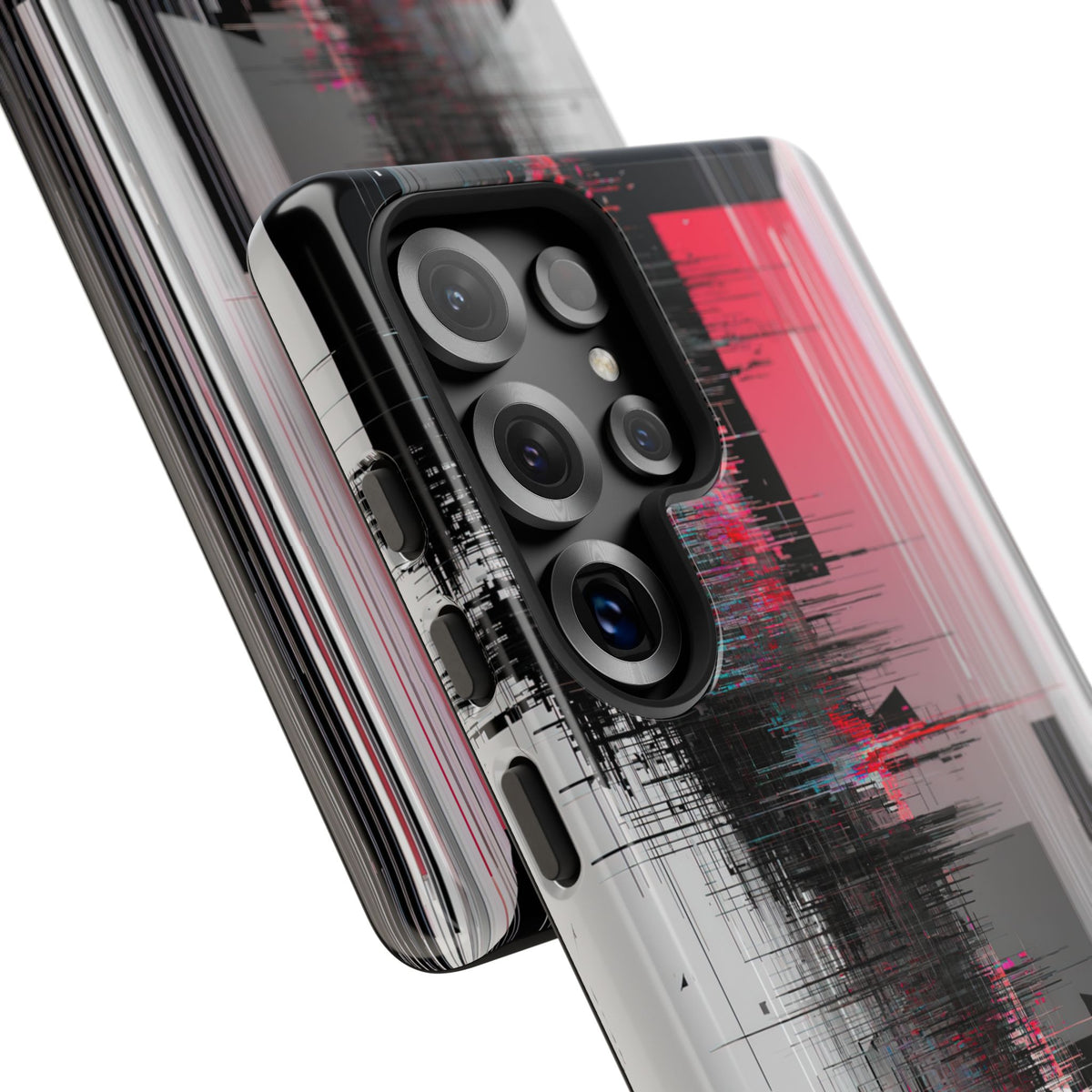 Orbital Static · Tough Phone Case for Samsung · Black
