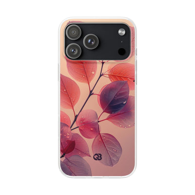 Dewy Magenta Foliage · Soft Phone Case for iPhone