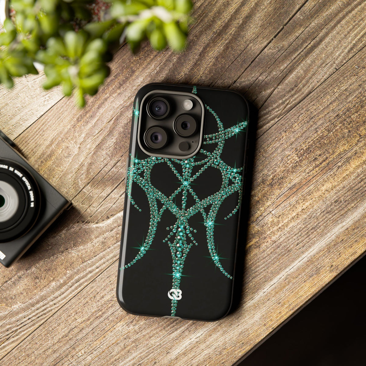Teal Cyber Sigil · Tough Phone Case for iPhone · Teal