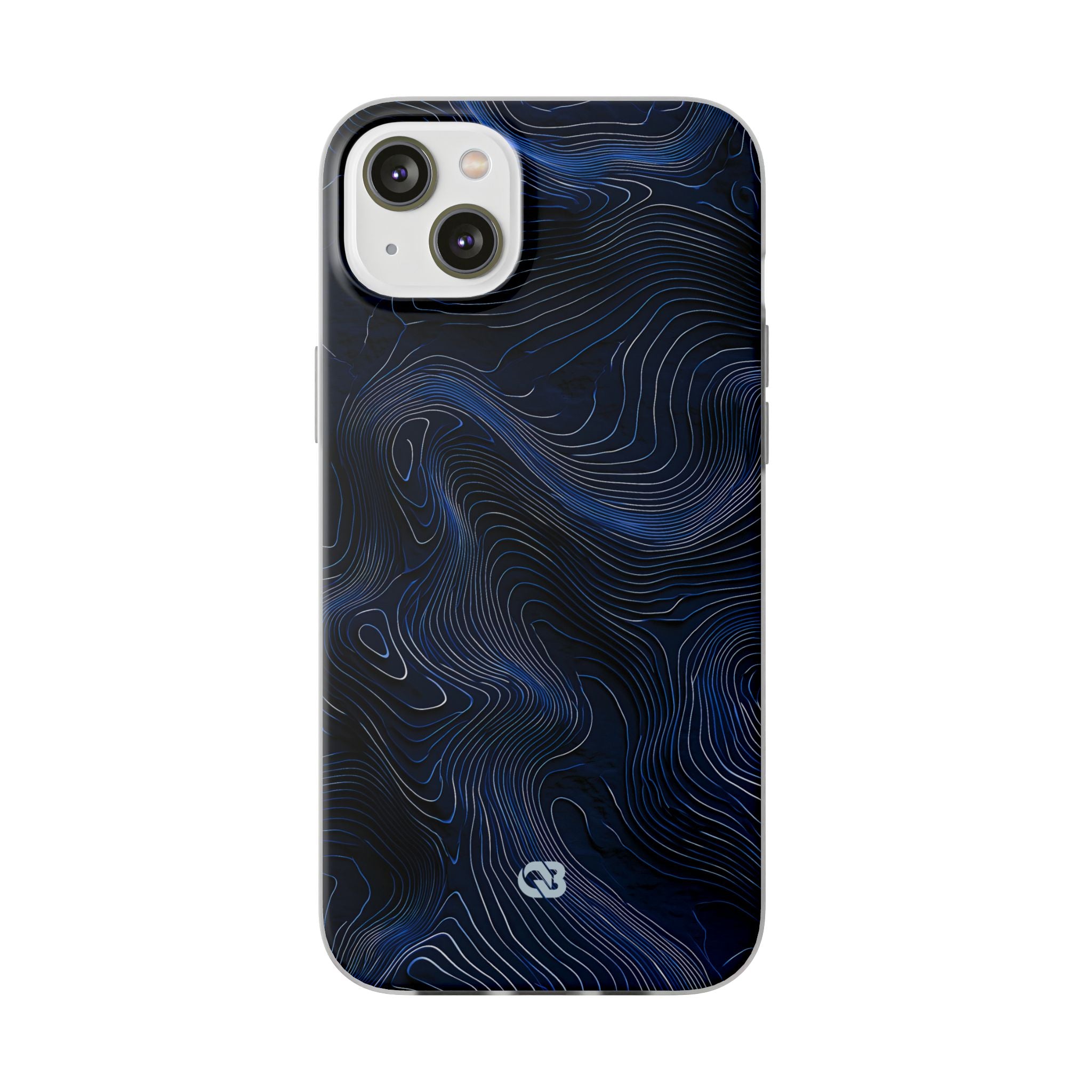 Blue Lite Phone Case for iPhone - Cobalt Contour Ridge