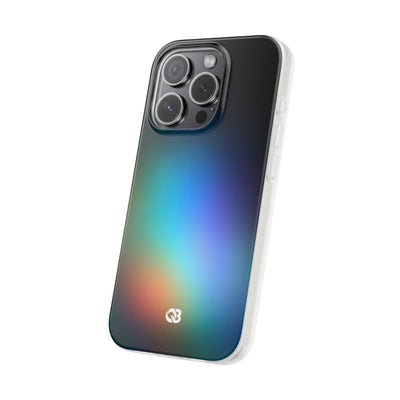 Black Lite Phone Case for iPhone - Electric Prism Grain