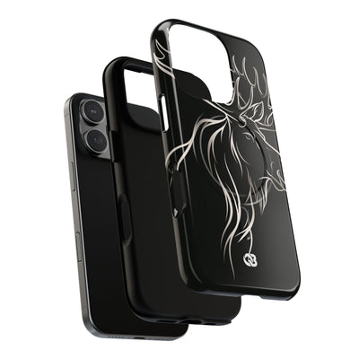 Nordic Moose Contour · Tough 2.0 Magnetic Phone Case for iPhone · Black
