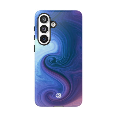 Azure Fluid Swirl · Tough Phone Case for Samsung · Blue