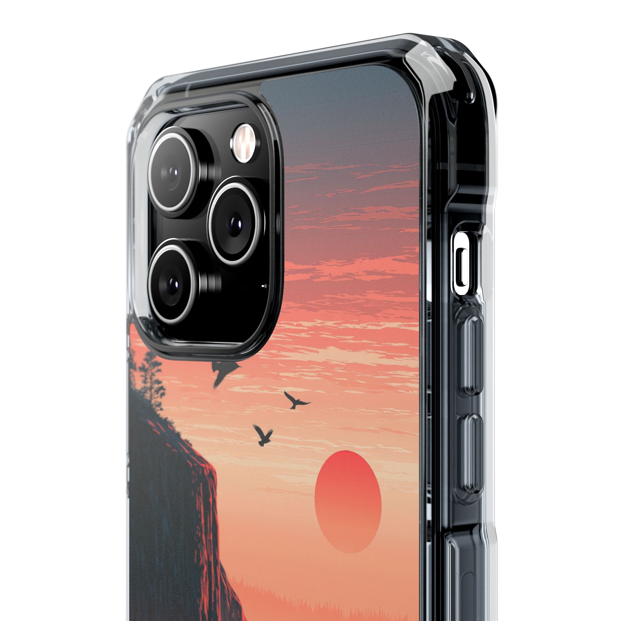 Orange Impact MagSafe Phone Case for iPhone - Crimson Ridge Flight