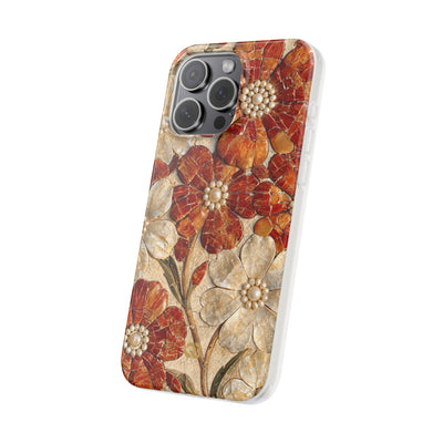 Carnelian Pearl Bloom · Lite Phone Case for iPhone ·  Orange