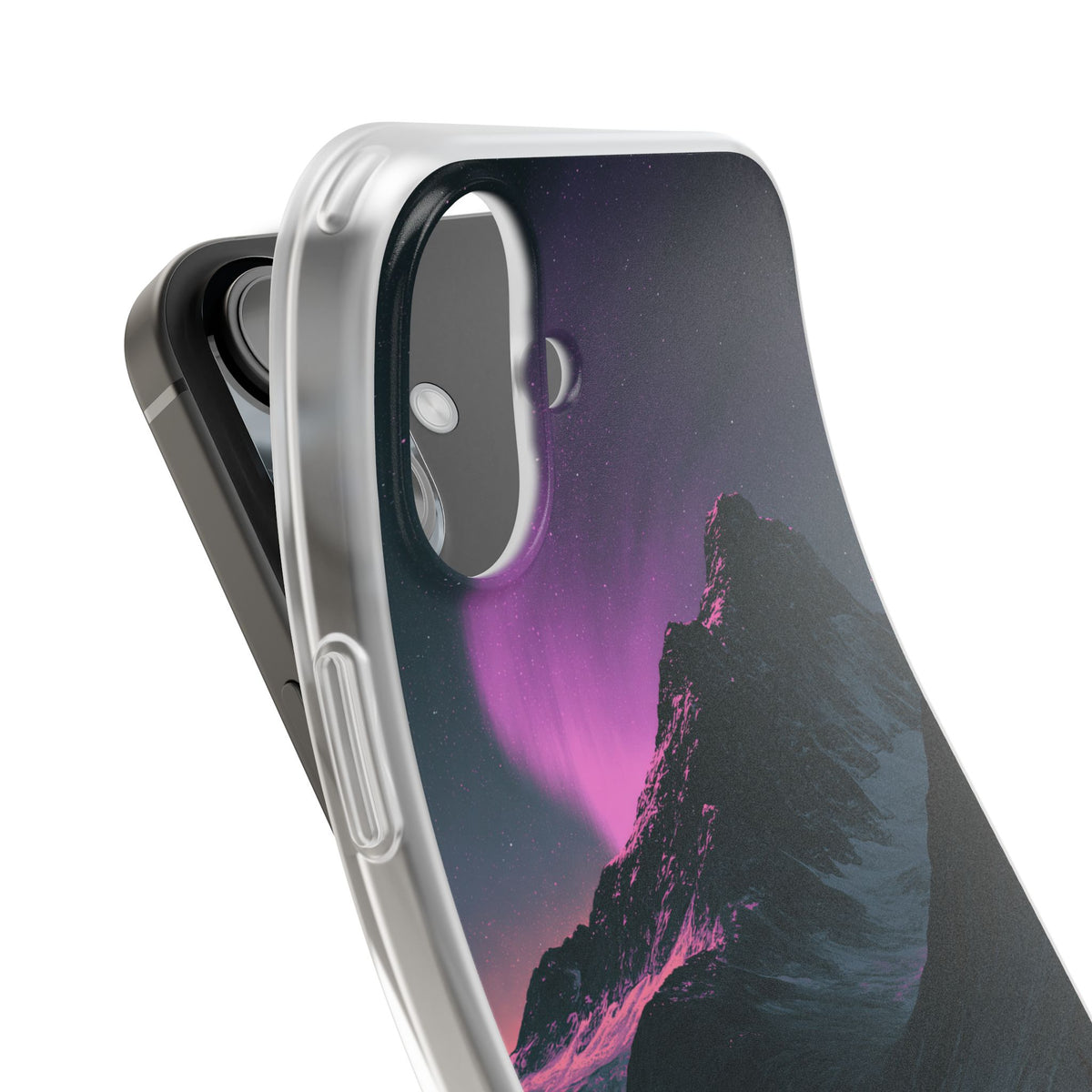 Arctic Aurora Summit · Lite Phone Case for iPhone ·  Black