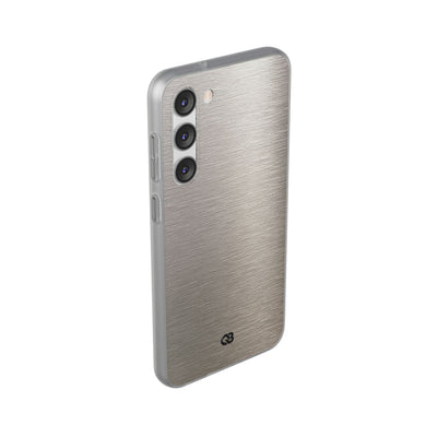 Grey Lite Phone Case for Samsung - Brushed Nickel Linen
