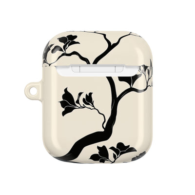 Ebony Magnolia · Hard Case for AirPods & AirPods Pro · Beige