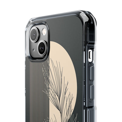 Black Impact MagSafe Phone Case for iPhone - Obsidian Sand Willow