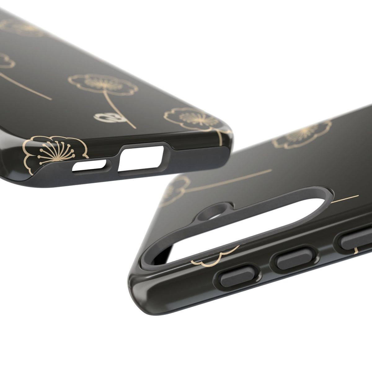 Nocturne Bloom Contours · Tough Phone Case for Samsung · Black