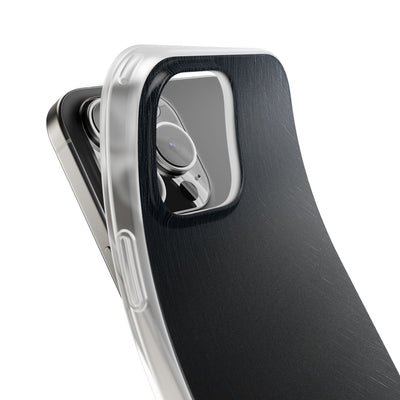 Black Lite Phone Case for iPhone - Midnight Brushed Grain