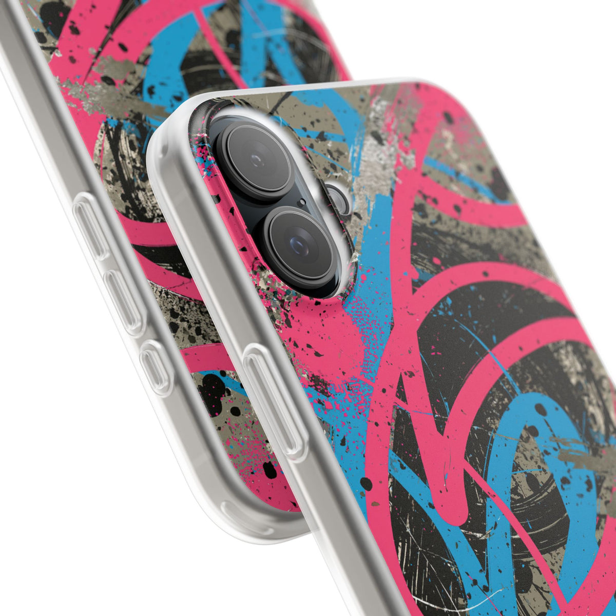 Cyber Splatter Flow · Lite Phone Case for iPhone ·  Pink