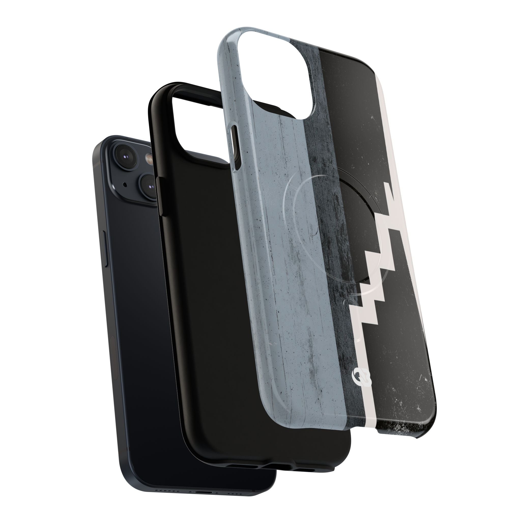 Grey Tough 2.0 Magsafe Phone Case for iPhone - Industrial Concrete Void