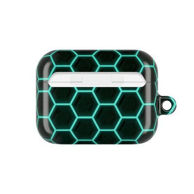Neon Hex Spectrum · Hard Case for AirPods & AirPods Pro · Teal