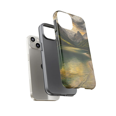 Gilded Mountain Lake · Tough Phone Case for iPhone