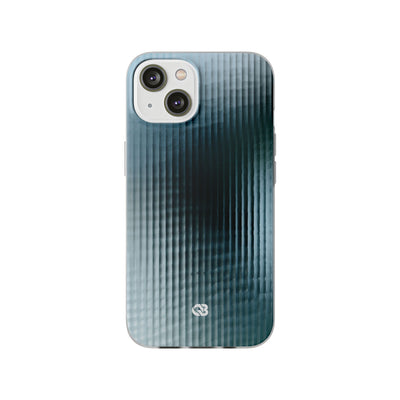 Blue Lite Phone Case for iPhone - Glacial Reeded Glass