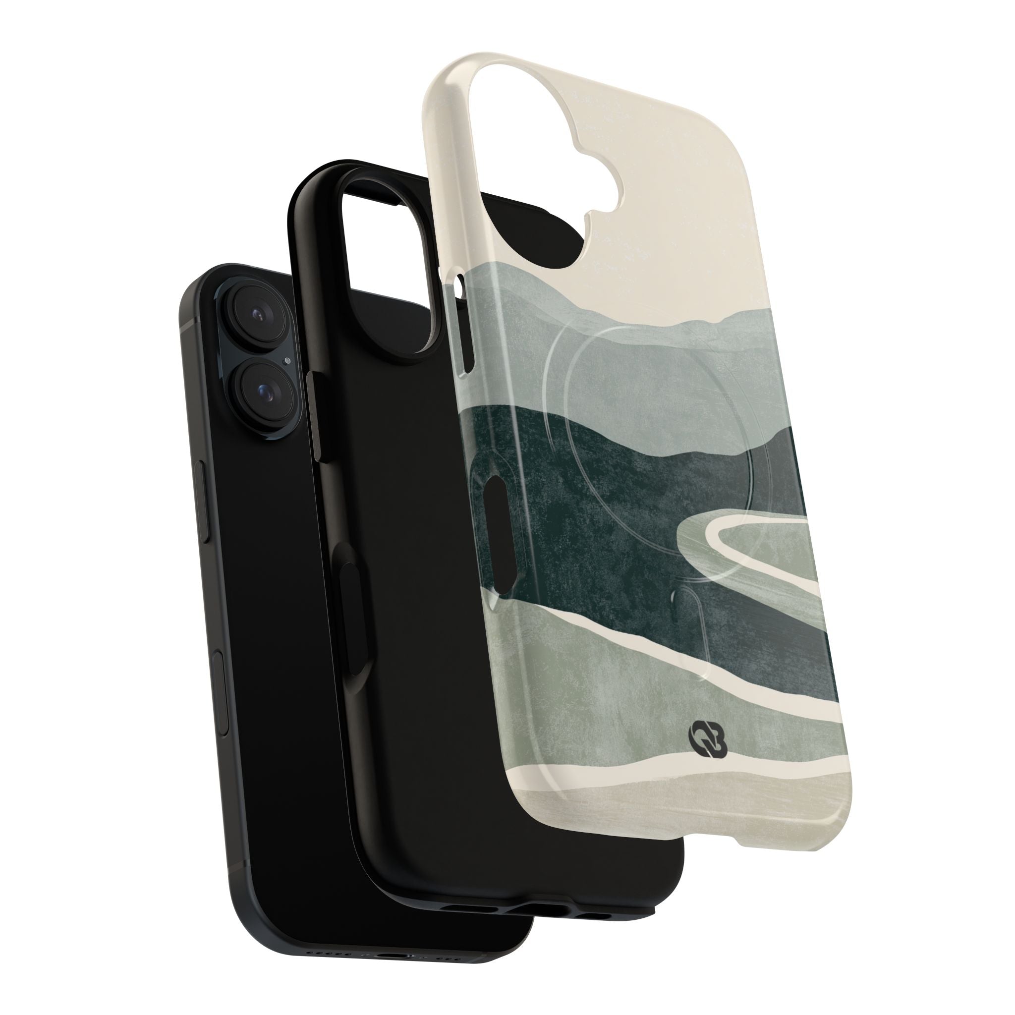 Green Tough 2.0 Magsafe Phone Case for iPhone - Misty Sage Valley