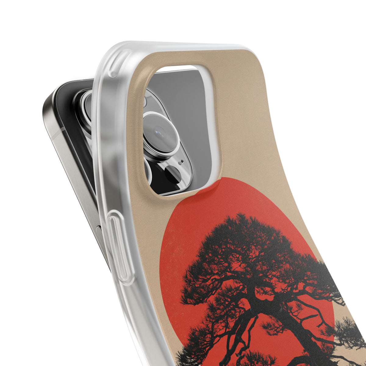 Crimson Pine Solitude · Lite Phone Case for iPhone ·  Beige