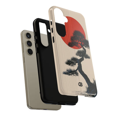 Beige Tough Phone Case for Samsung - Kyoto Crimson Pine