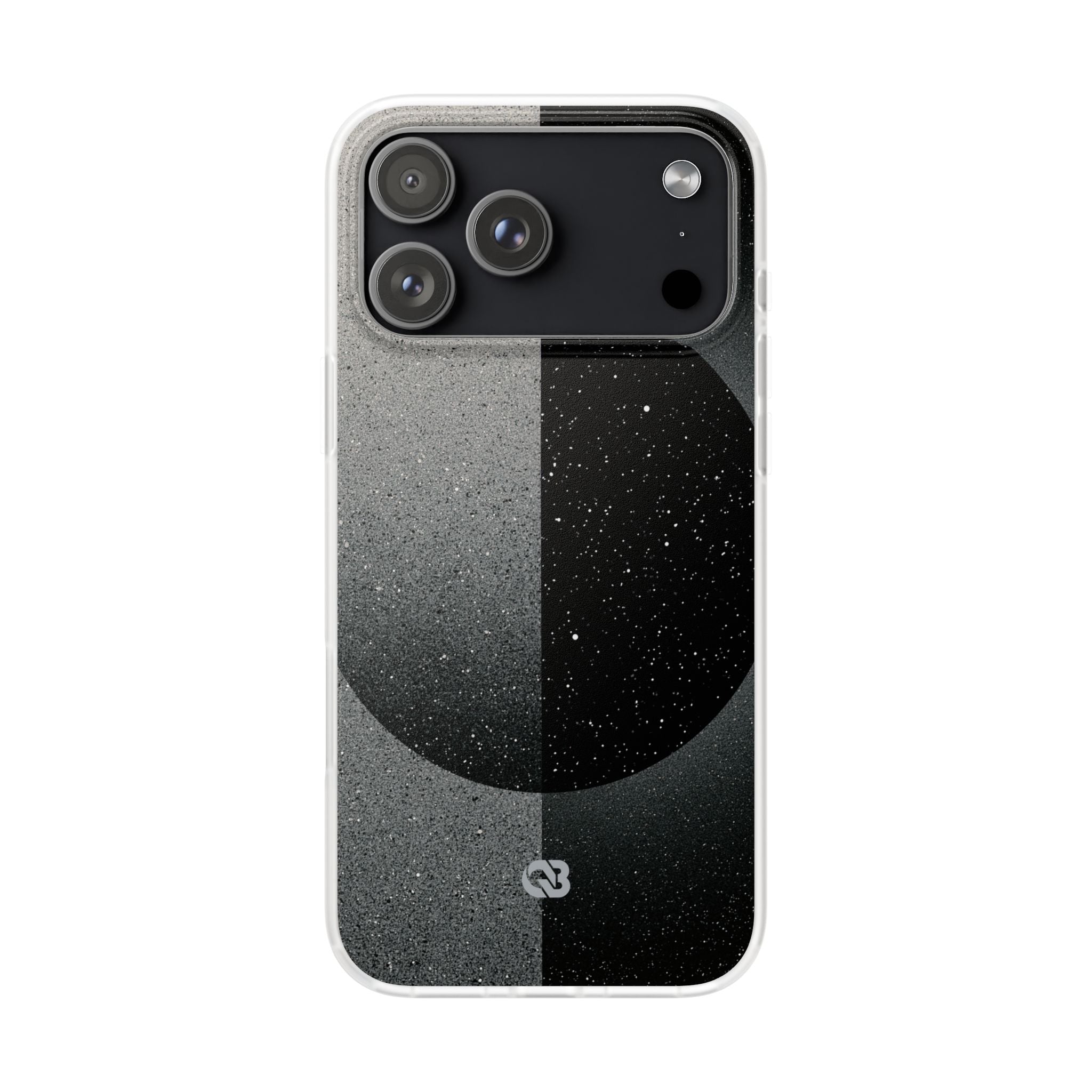 Black Lite Phone Case for iPhone - Lunar Static Orbit
