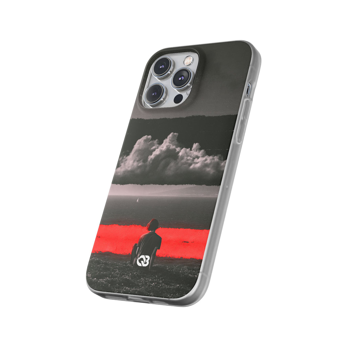 Crimson Horizon · Lite Phone Case for iPhone ·  Black