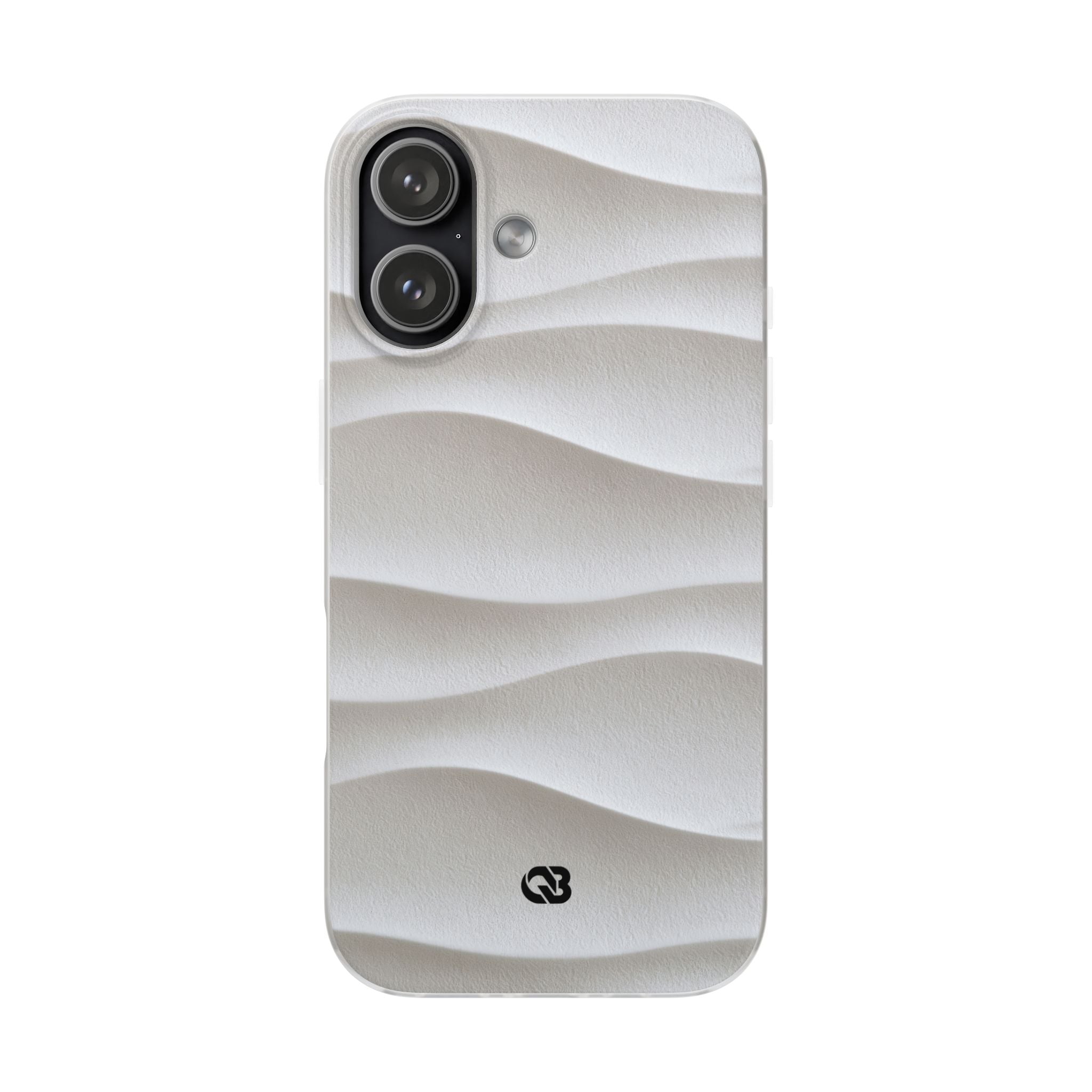 White Lite Phone Case for iPhone - Arctic Flow Ridges