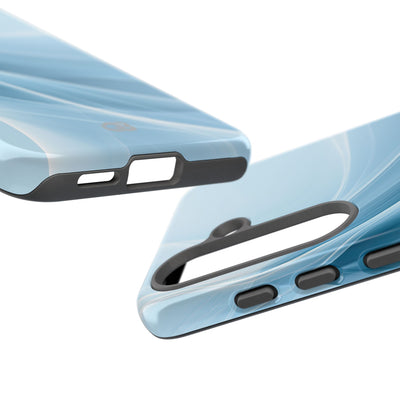 Blue Tough Phone Case for Samsung - Arctic Silk Drift