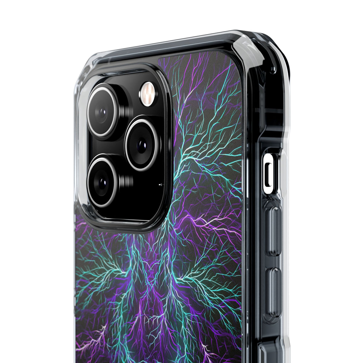Electric Plasma Arbor · Clear Impact Magnetic Phone Case for iPhone · Purple
