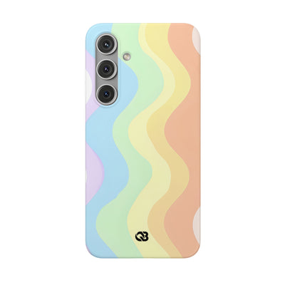 Pastel Ripple Flow · Soft Handyhülle für Samsung