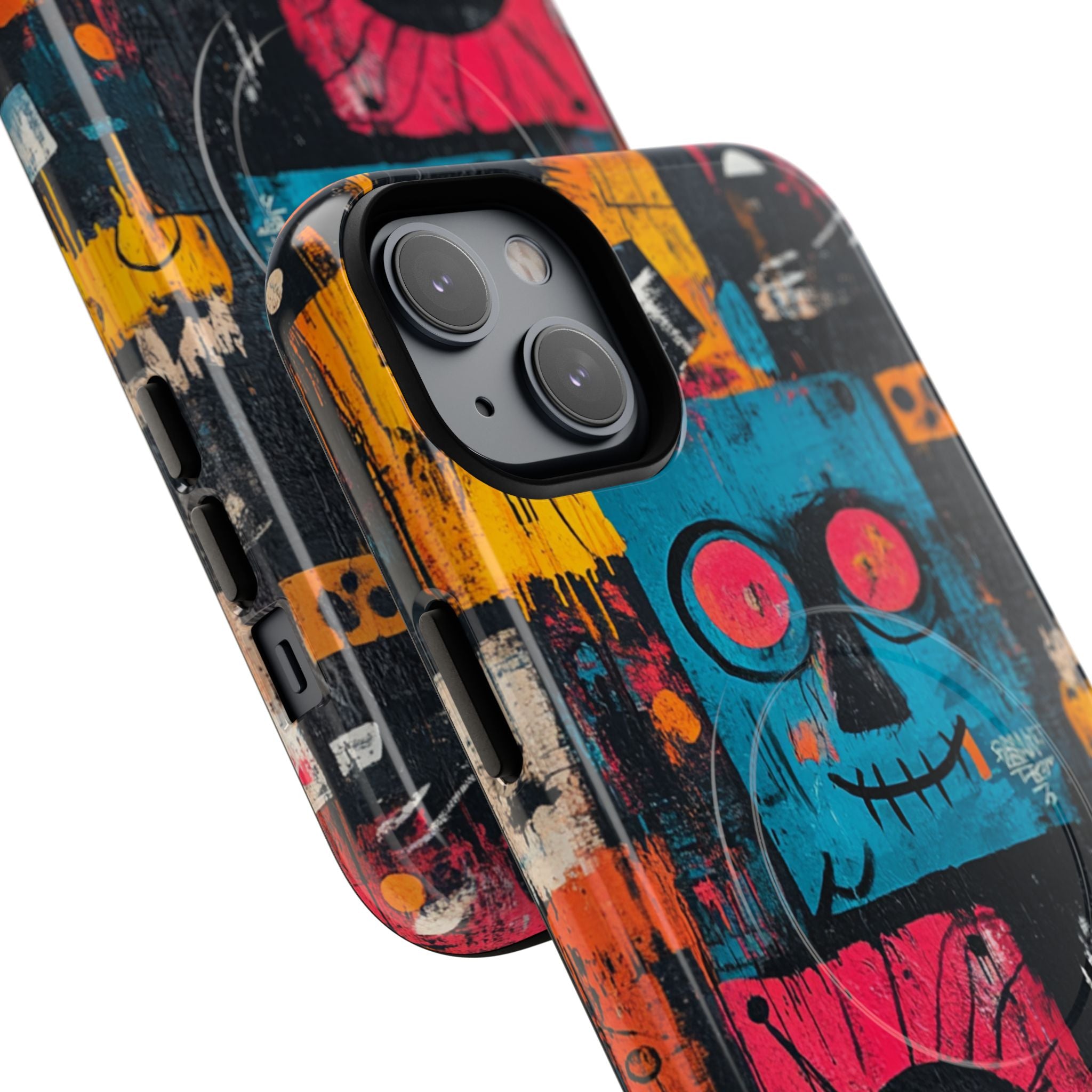 Blue Stitch Smile iPhone 14 Plus Case - Tough+