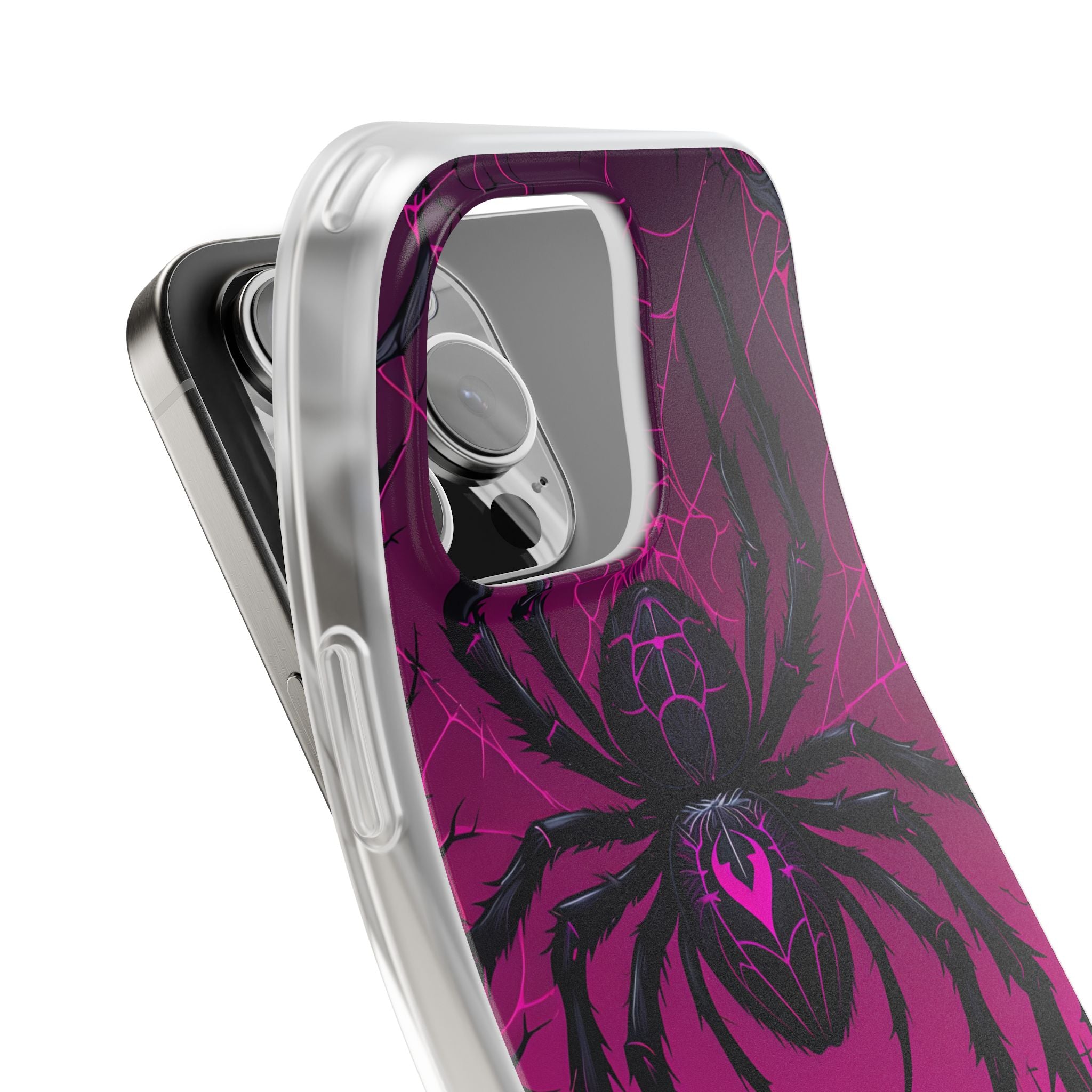 Obsidian Neon Widow · Soft Handyhülle für iPhone