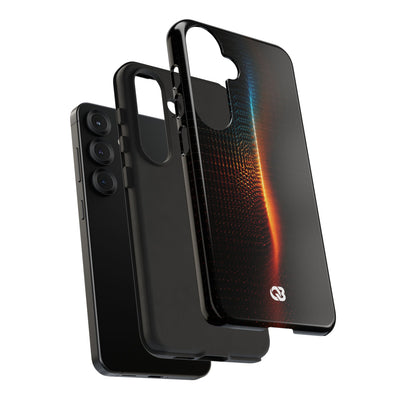Luminous Refraction Grid · Tough Phone Case for Samsung · Black