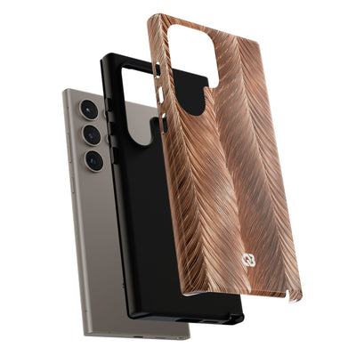 Rose Gold Weave · Tough Phone Case for Samsung · Brown