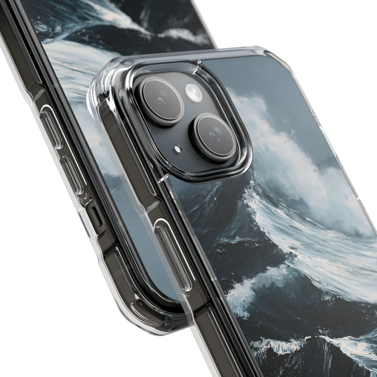 Nordic Swell · Clear Impact Magnetic Phone Case for iPhone · Blue