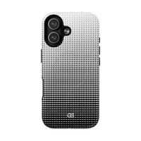 Black Tough 2.0 Magsafe Phone Case for iPhone - Obsidian Halftone Flux