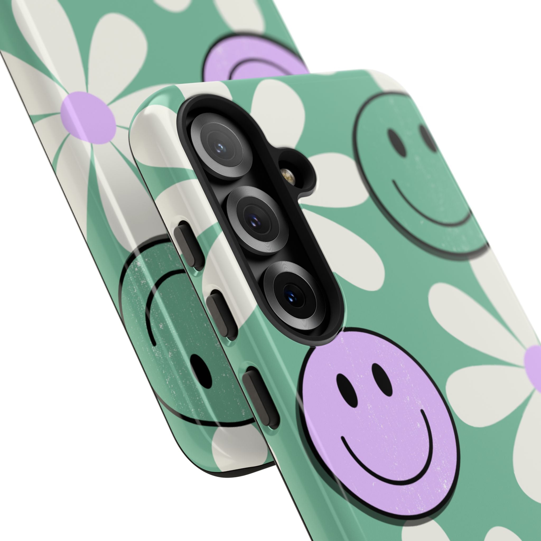 Smiley Daisy Glow Samsung S25 Plus Cover - Tough
