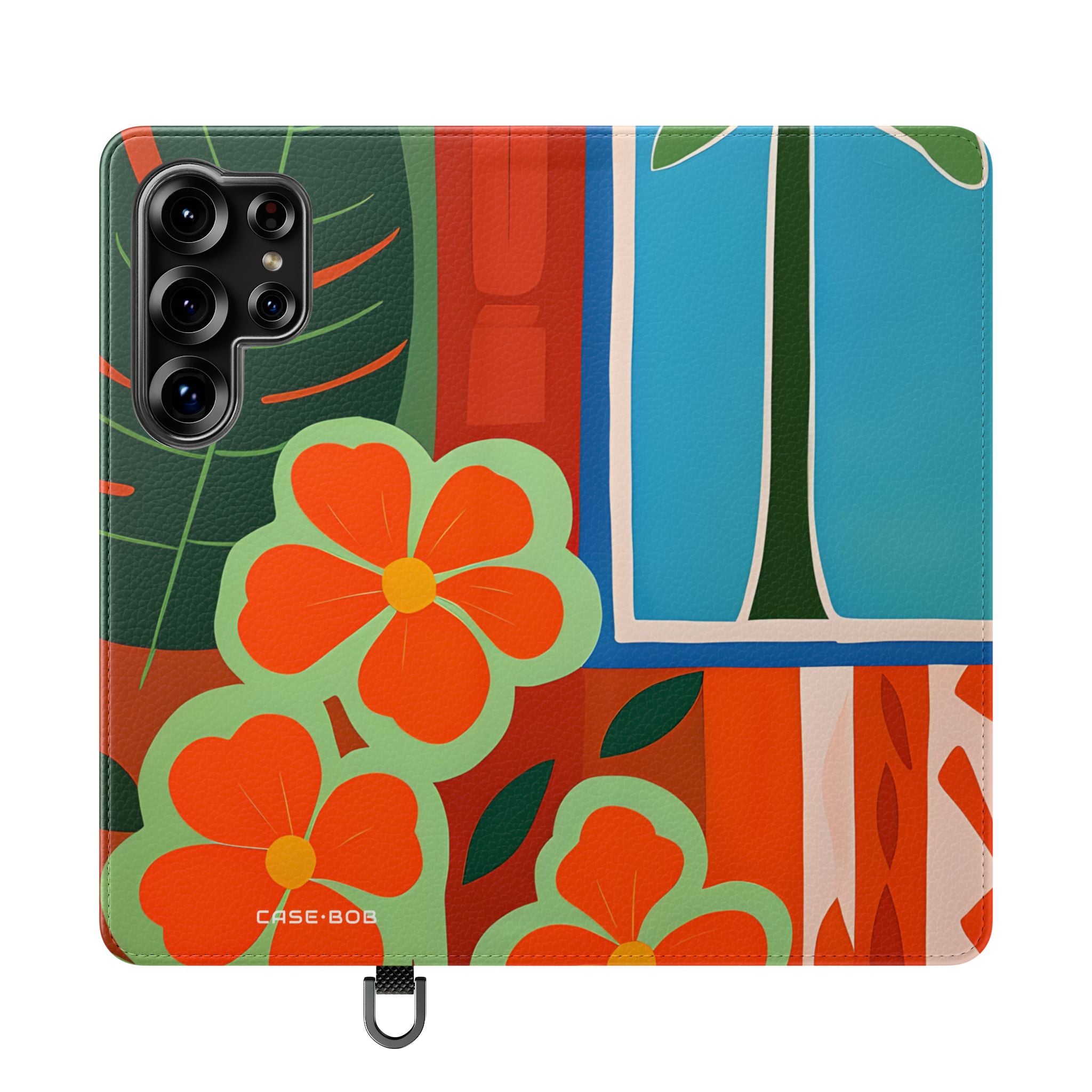 Orange Blossom Mosaic - Samsung S25 Ultra Case - Wallet