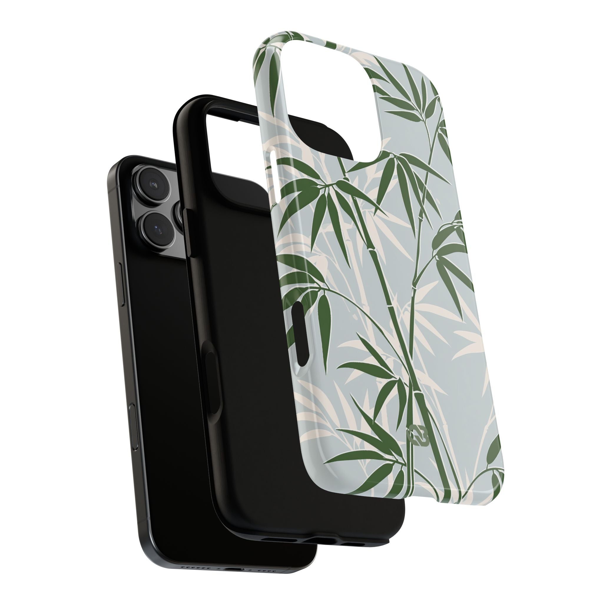 Green Tough Phone Case for iPhone - Kyoto Bamboo Canopy