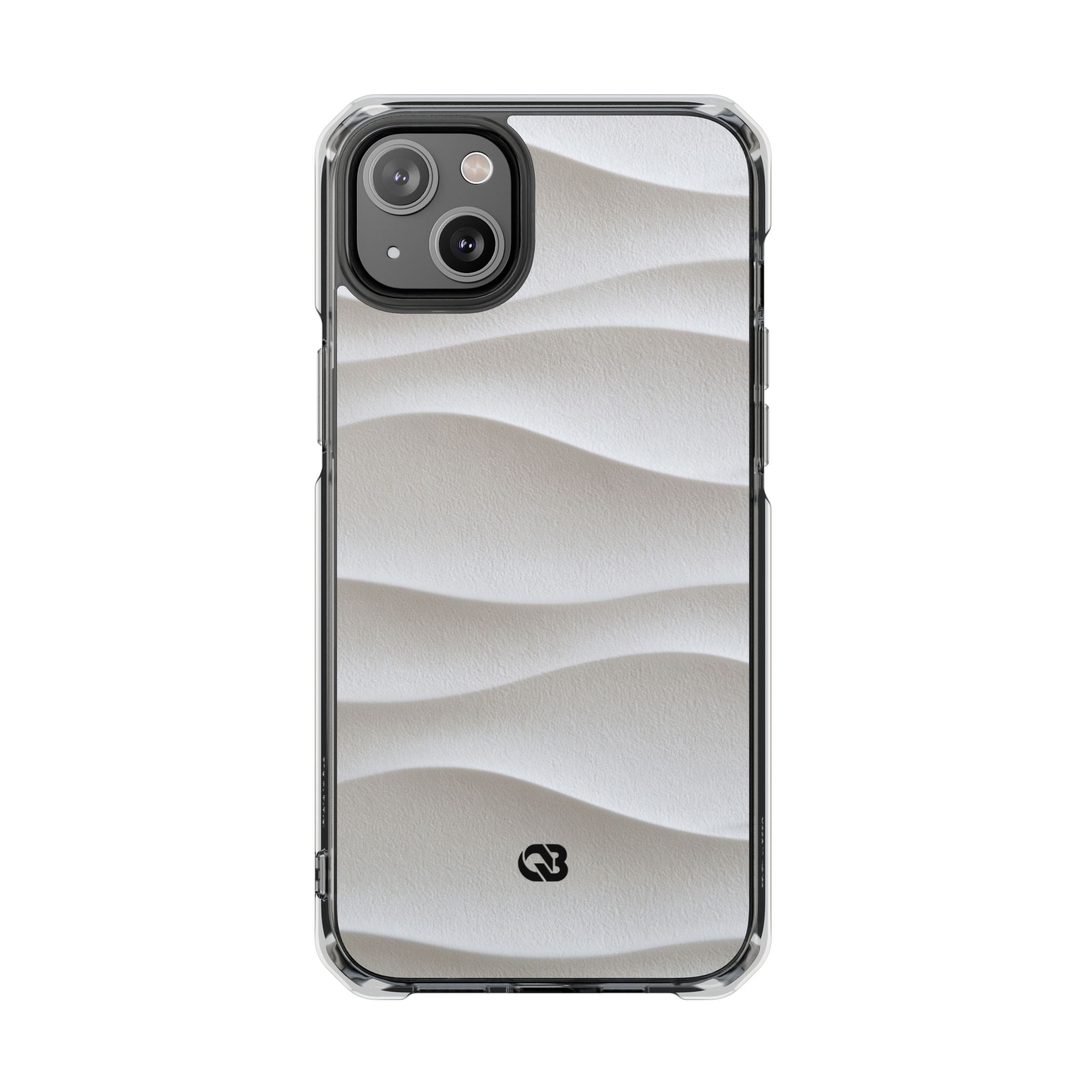 White Impact MagSafe Phone Case for iPhone - Arctic Flow Ridges