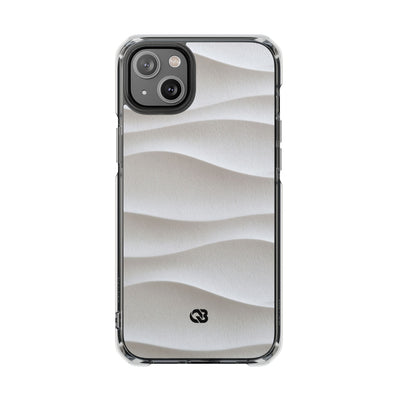 White Impact MagSafe Phone Case for iPhone - Arctic Flow Ridges
