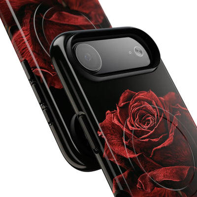 Crimson Noir Rose · Tough 2.0 Magnetic Phone Case for iPhone · Black
