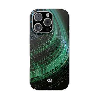 Orbital Data Stream · Lite Phone Case for iPhone ·  Green