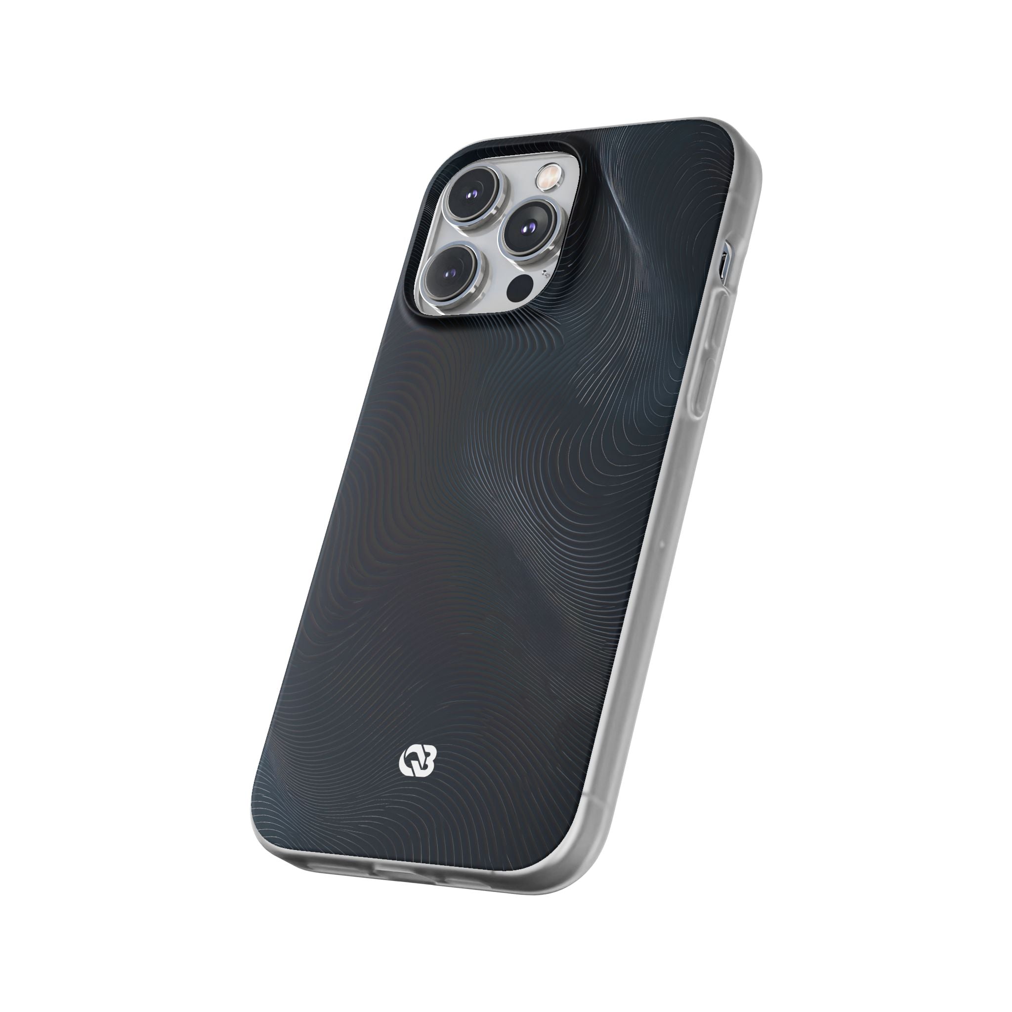 Black Lite Phone Case for iPhone - Obsidian Ridge Flux
