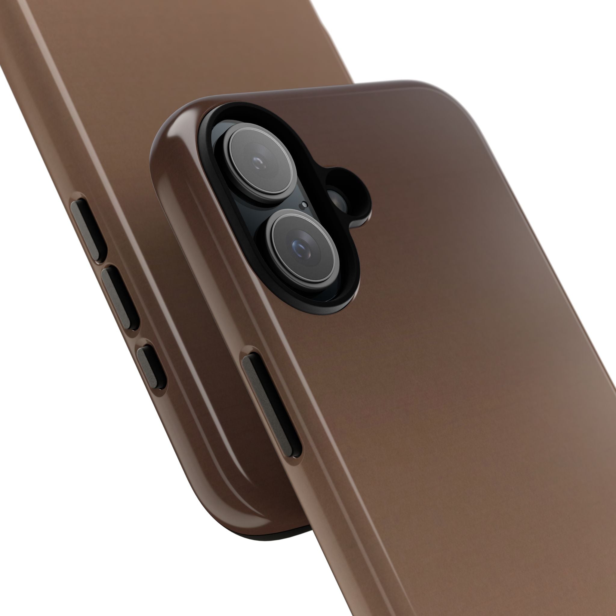Brown Tough Phone Case for iPhone - Smoked Caramel Fade