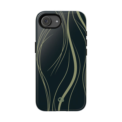Serpentine Reeds · Tough Phone Case for iPhone · Green